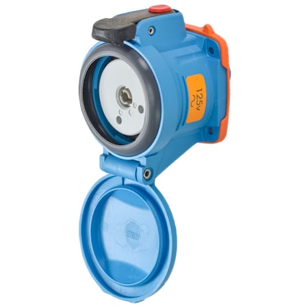 Meltric Pin & Sleeve Receptacle, 30 A, 125V AC, Single Phase, 1 Pole, Screw Terminals Wire Connection Type 63-34075-843